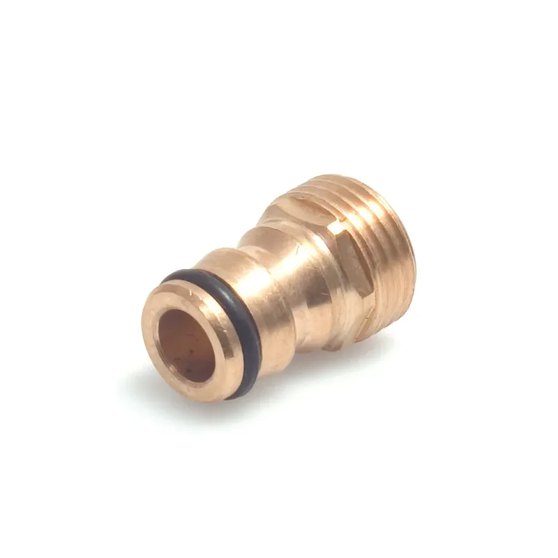 Adaptor robinet - cupla furtun pentru irigatii gradina, 1 iesire, filet exterior, 19 mm, alama,0500112 buc