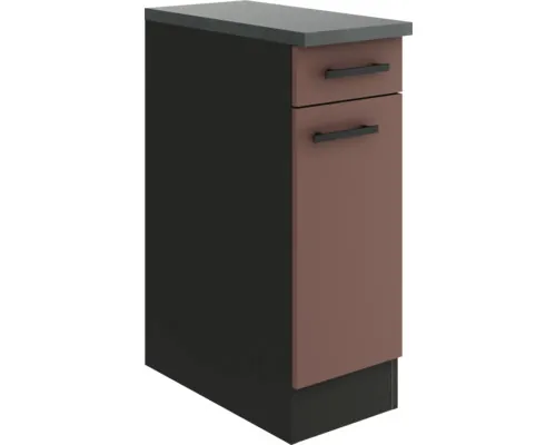 Corp inferior bucătărie Optifit Nizza407, 30 cm, 1 ușă 1 sertar, roșu ruginiu buc