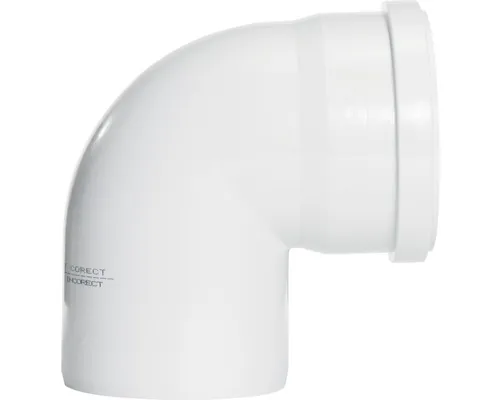 Curbă VALROM PVC fonoabsorbantă 4S Ø 50 mm 90° buc