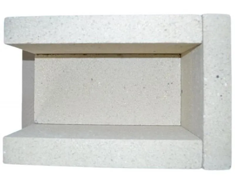Deflector ceramica refractara focar (U), Refarom, pentru cazan VITOLIGNO 100-S VL1A 25-40kW (model vechi), 1 set = 4 piese set