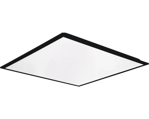 Panou LED integrat 36,5 W, 5000 lm, lumină albă reglabilă 3000/4500/6000 K, 59,5 x 59,5 cm, Rainer negru, UGR19, potrivit ca lampă de lucru buc