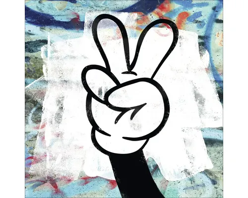 Tablou sticlă Pure Living Peace 20x20 cm buc