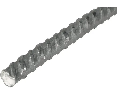 Bară metalică rotundă striată Alberts Ø8mm, lungime 1m buc