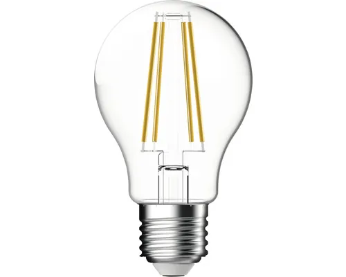 Bec LED cu senzor crepuscular Flair E27 5W 806 lumeni, glob clar A60, lumină caldă buc