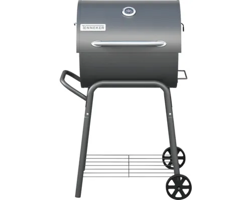 Grătar cu cărbuni Tenneker Ranger TC-2 negru suprafața de gătire 48x48 cm incl. termometru în capac buc
