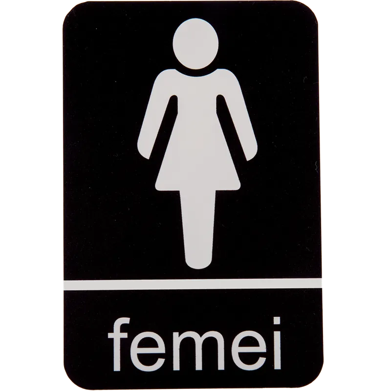 Indicator toaleta femei, 10 x 14 cm