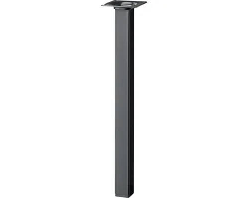 Picior mobilă pătrat Tarrox 25x25x500 mm, negru buc