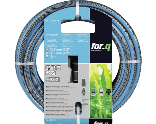 Set furtun grădină for_q Komfort 1/2 inci, lungime 10m buc