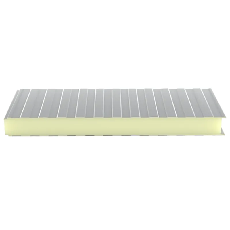 Panou sandwich perete, alb, RAL 9002, grosime 30 mm, dim. 6 x 1 m