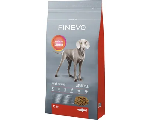 Hrană uscată pentru câini FINEVO Sensitive cu somon 12 kg buc
