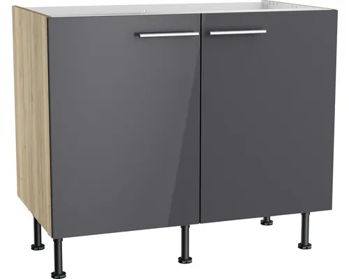 Mască chiuvetă bucătărie Optifit Jonte984, 100 cm, antracit buc