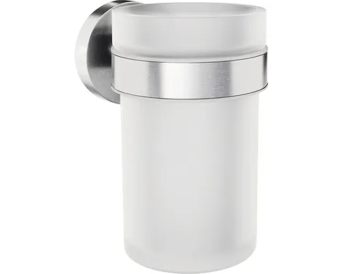 Pahar baie cu suport REIKA SAKU inox periat buc
