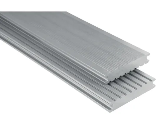 Profil WPC pentru terasă Konsta argintiu plin 1000x145x26 mm m
