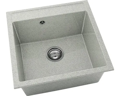 Chiuvetă bucătărie granixit 1 cuvă FAT Avangard 225 51x51 cm fără picurător Polar buc