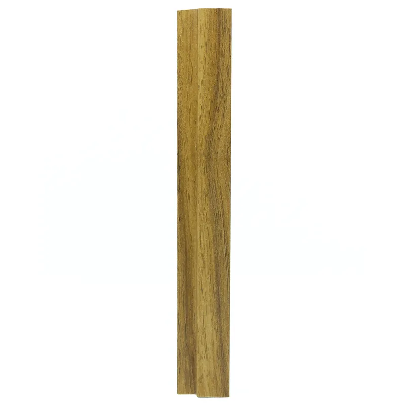 Profil terminatie montaj lambriu riflaj MDF, pecan, 22 x 86 x 2800 mm