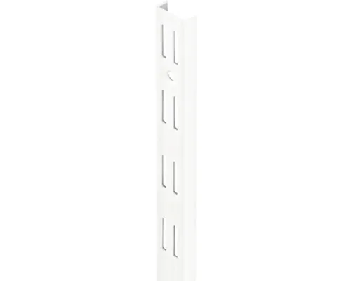 Șină dublă de perete Dolle Double Slot 495mm, albă, pentru rafturi modulare buc