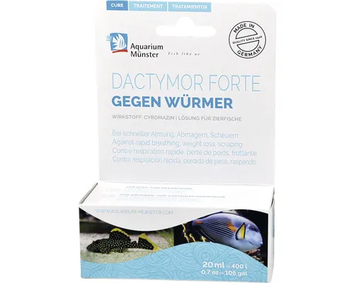 Tratament Aquarium Munster Dactymor Forte 20 ml pentru 400 l fresh/marin buc
