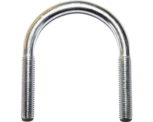 Coliere tip U cu șurub Dresselhaus 10x94 mm (2") oțel zincat, 50 bucăți, rotunde pac