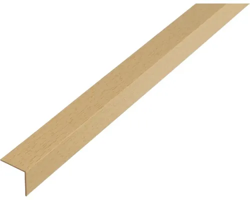 Cornier plastic Alberts 20x20x1,5 mm, lungime 2m, autoadeziv, nuanță fag buc