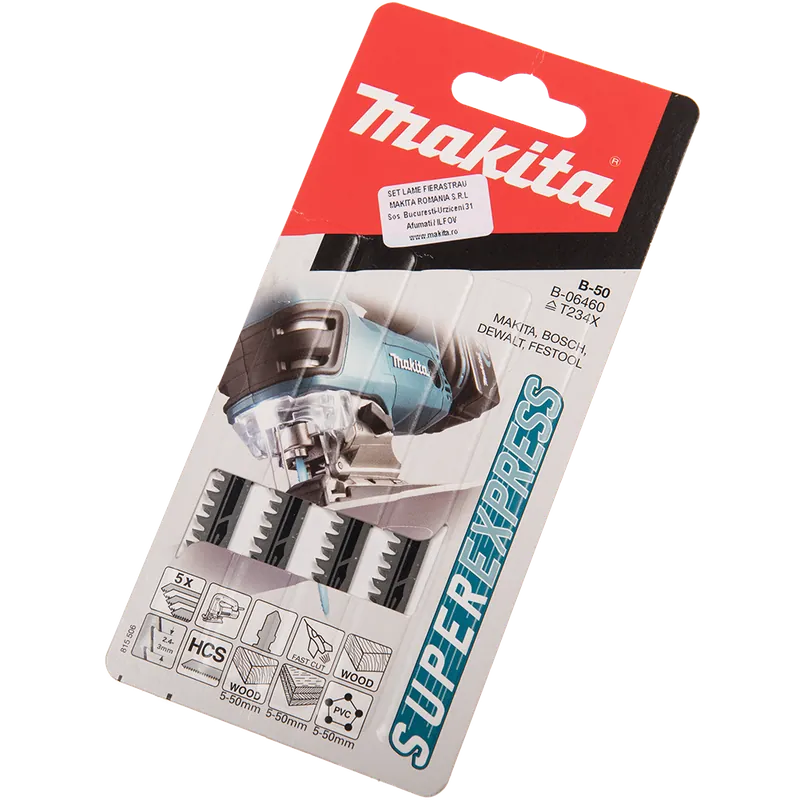 Set 5 lame fierastrau Makita Progresiv B-06460, 73 mm 5buc