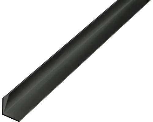 Cornier aluminiu Alberts 10x10x1 mm, lungime 1m, negru, eloxat buc