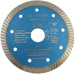 Disc diamantat tg blau 115x22.2mm 1700115022TGBL Milwaukee
