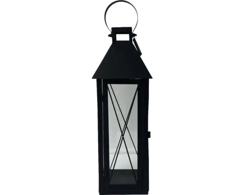 Felinar din metal Lafiora 12x35 cm negru buc