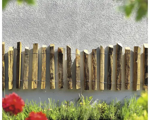 Gard lemn natural rulou rustic 60-65x200 cm buc