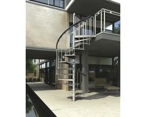 Scară spirală exterior Pertura Sania Ø 185 cm 13 pași buc
