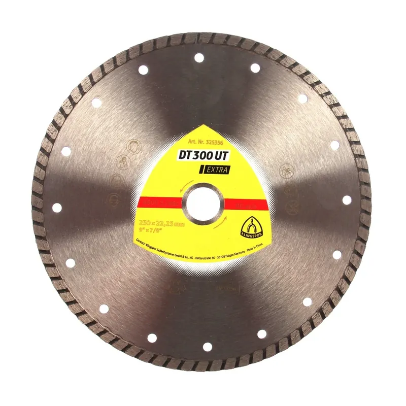 Disc diamantat, continuu, pentru debitare materiale de constructii, Klingspor DT 300 UT Extra, 230 x 22.23 x 2.5 mm buc