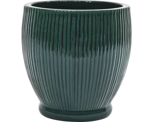 Ghiveci flori FloraSelf ceramică Ø 30 cm H 30 cm verde buc