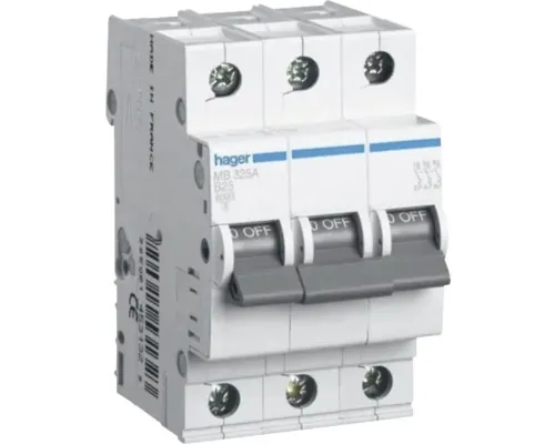 Întreruptor automat Hager 3P 25A 4,5kA, curbă B buc