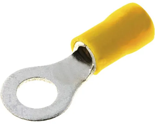 Papuci izolați Starke 6,0 mm² cu inel M8, 50 bucăți, culoare galbenă pac