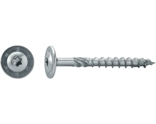 Șuruburi pentru lemn cu cap semibombat Torx Dresselhaus JD-Plus 8x260mm oțel zincat 50 piese pac