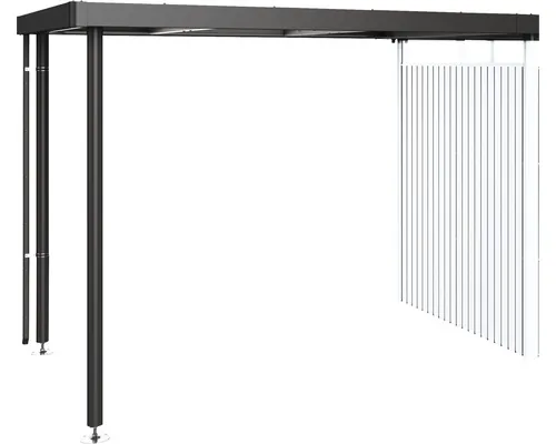 Acoperiș lateral pentru magazie Biohort Highline H2 282x195 cm gri închis metalizat buc