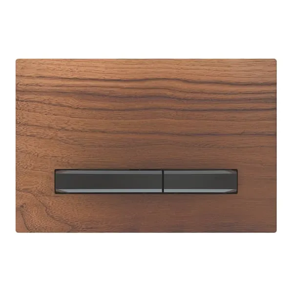 Clapeta de actionare, Geberit, Sigma 50, zinc, nuc american, negru mat, 246x164x14mm