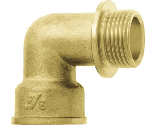 Cot 90° din alamă, filet interior și exterior 1” buc