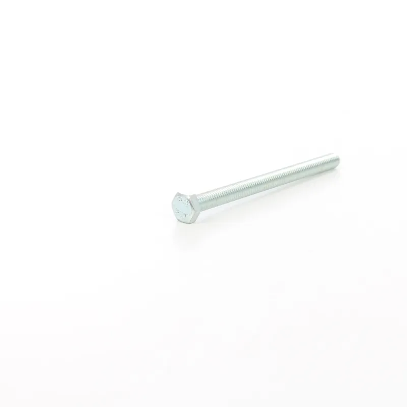 Surub cu cap hexagonal, filetat complet, otel, zincat alb, DIN933-6.8, M6 x 100 mm buc