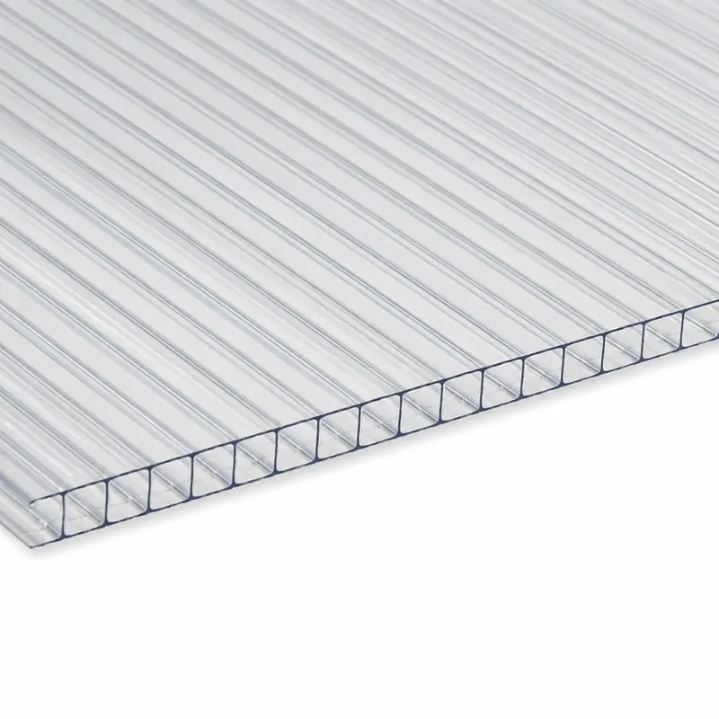 Policarbonat celular cu 2 pereti, transparent, 2000 x 1050 x 4 mm, Esp coală