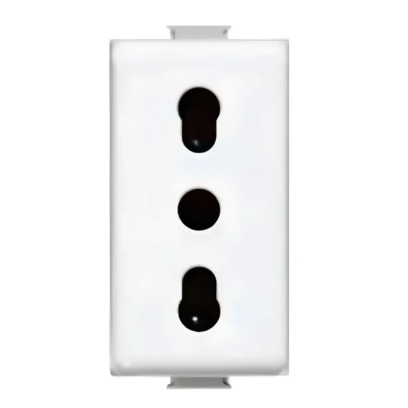Priza schuko simpla Bticino Matix SAM5180E, incastrata, modulara - 1, contact de protectie, alb buc