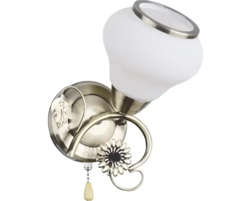 Aplică perete interior Klausen Curly E27 max. 1x15W, alb/bronz buc