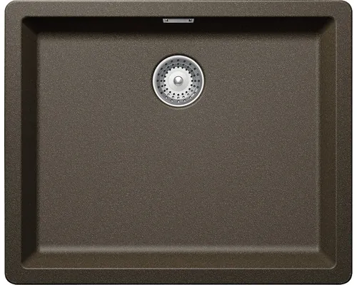 Chiuvetă bucătărie cristadur 1 cuvă Schock Greenwich N-100L 45.6x55.6 cm fără picurător Bronze buc