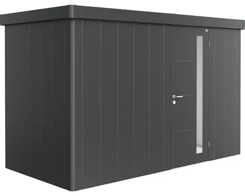 Magazie grădină Biohort Neo 1D metal ușă standard 347,5x179,5 cm gri închis metalizat buc