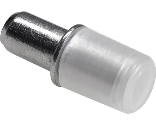 Suport poliță sticlă Hettich Ø5mm, oțel zincat cu dop de plastic, pachet 100 bucăți pac