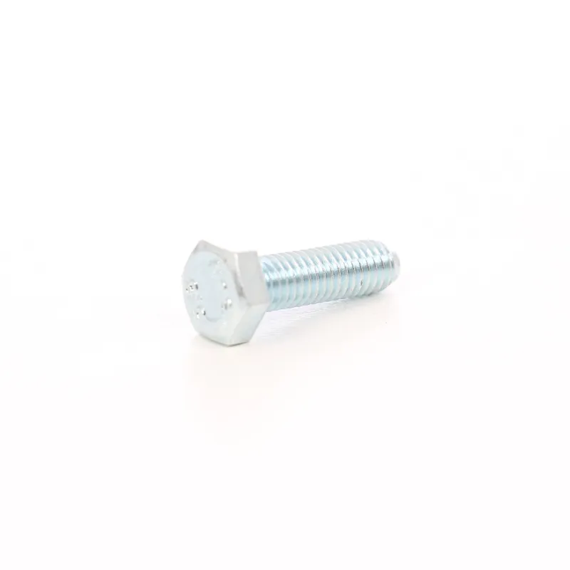 Surub cu cap hexagonal, filetat complet, otel, zincat alb, M6 x 20 mm buc
