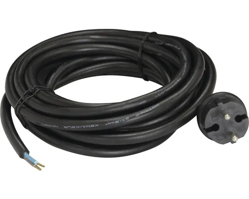 Cablu de alimentare pentru mașină de găurit H07RN-F 2X1,5mm² 5m negru buc