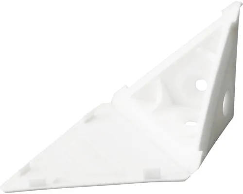 Colțar de legătură Hettich 38x38x38 mm, plastic alb, pachet 20 bucăți pac
