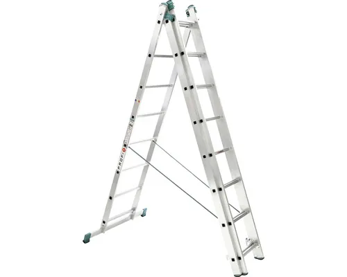 Scară aluminiu universală 3 tronsoane 3x8 trepte buc