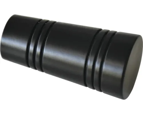 Capăt Gardinia Chicago Apollo negru Ø 20 mm, set 2 buc. pac