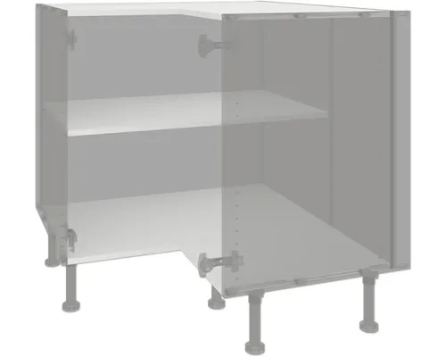 Corp inferior de colț bucătărie PICCANTE Smart 87 cm, alb soft nr 32 buc